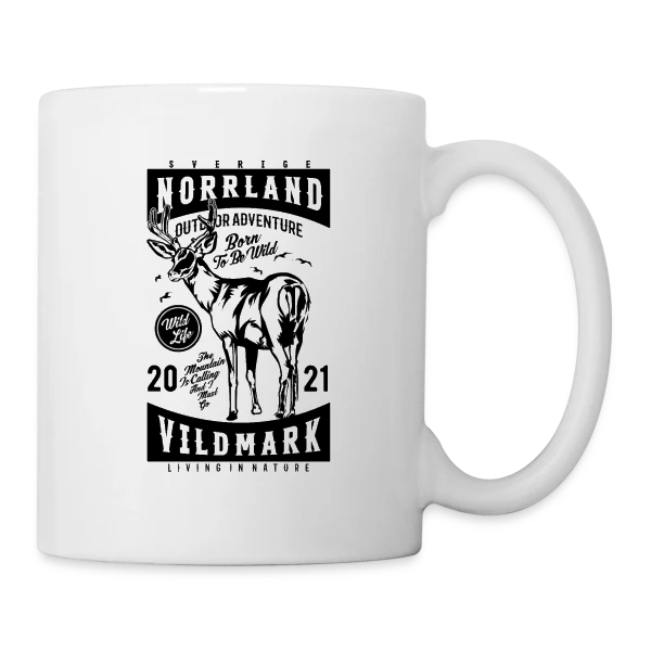 Norrland Vildmark 2021 : L'Aventure Suédoise sur Mug blanc
