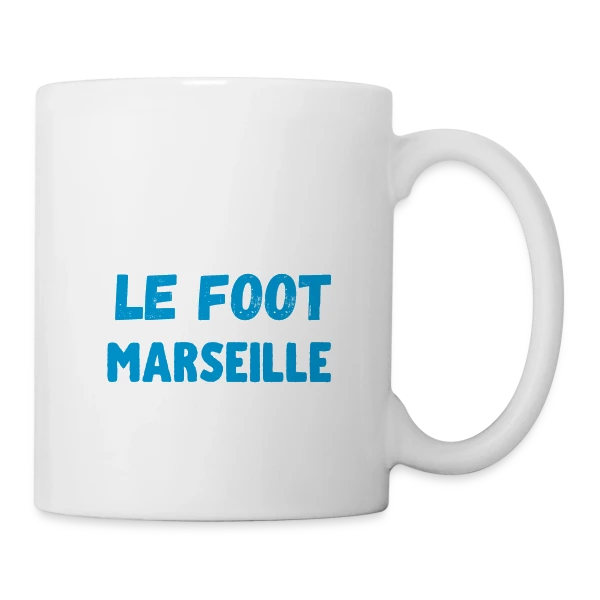 J'aime Foot Marseille sur Mug blanc