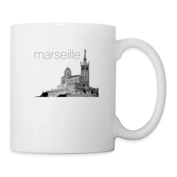 Notre-Dame de la Garde Marseille sur Mug blanc