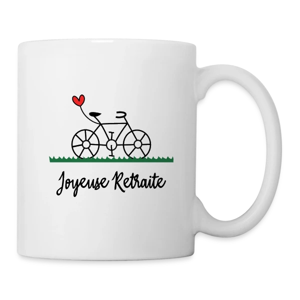 Vive la Retraite : Vélo, Van et Voyages sur Mug blanc