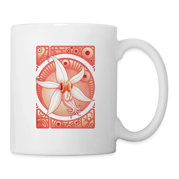 Orchidée : Élégance Florale Délicate sur Mug blanc