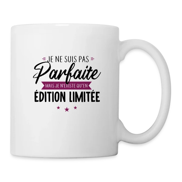 Femme "Je Suis Une Édition Limitée" sur Mug blanc