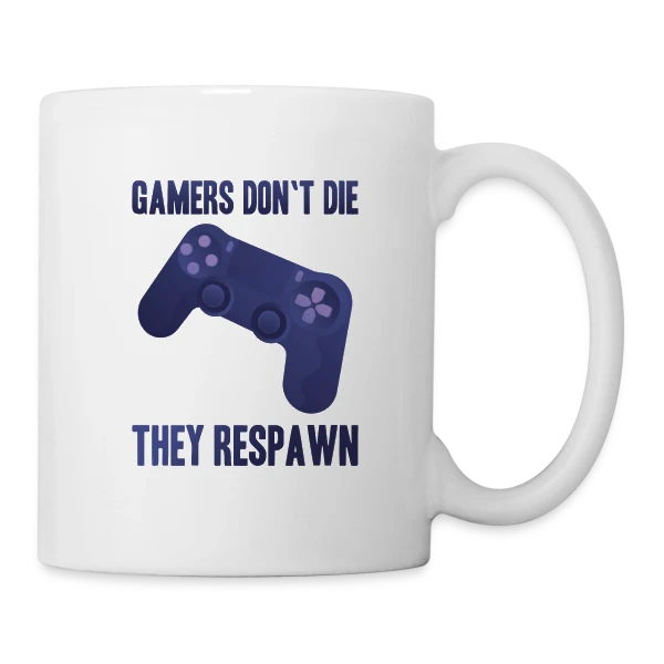 Univers Gaming : Manette et Esprit Geek sur Mug blanc