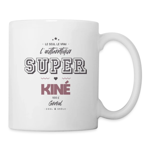 Super Kiné : L'Authentique sur Mug blanc