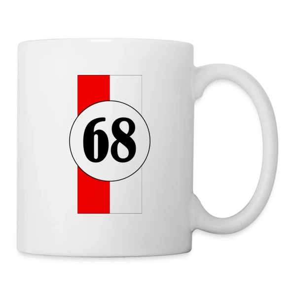 Alsace Haut-Rhin 68 sur Mug blanc