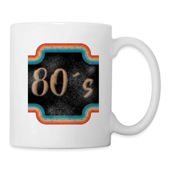 Rétro Années 80 Vintage sur Mug blanc