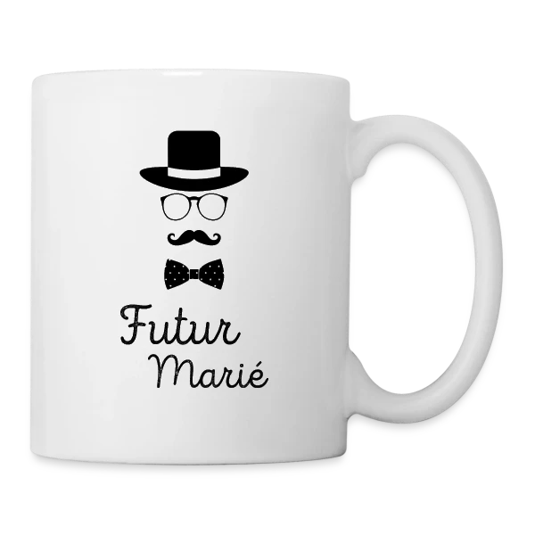 Futur Marié Dandy Chic sur Mug blanc