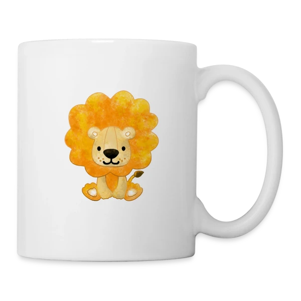 Petit Lionceau Mignon sur Mug blanc
