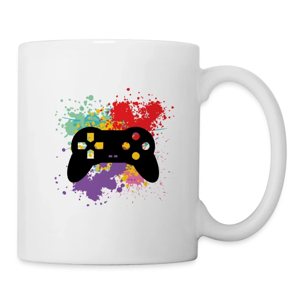 Ma Console, Ma Vie : T-shirt Gamer Rétro Passion sur Mug blanc