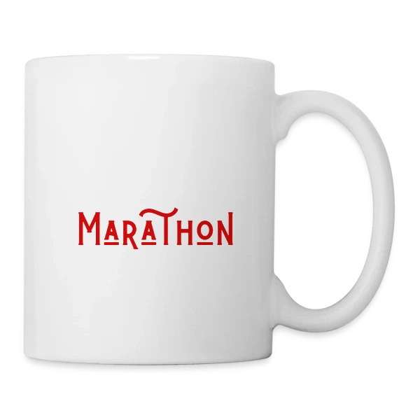 Marathon Paris Humour sur Mug blanc