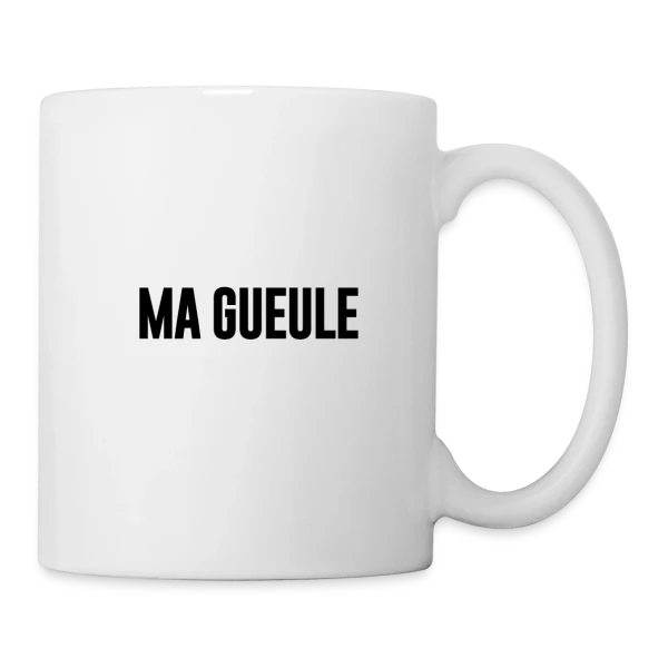 Alsacienne Je Ferme Pas Ma Gueule sur Mug blanc