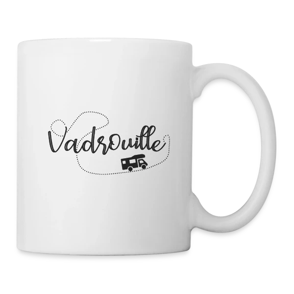 Humour Camping-Car en Vadrouille: Le Pilote Retraité sur Mug blanc