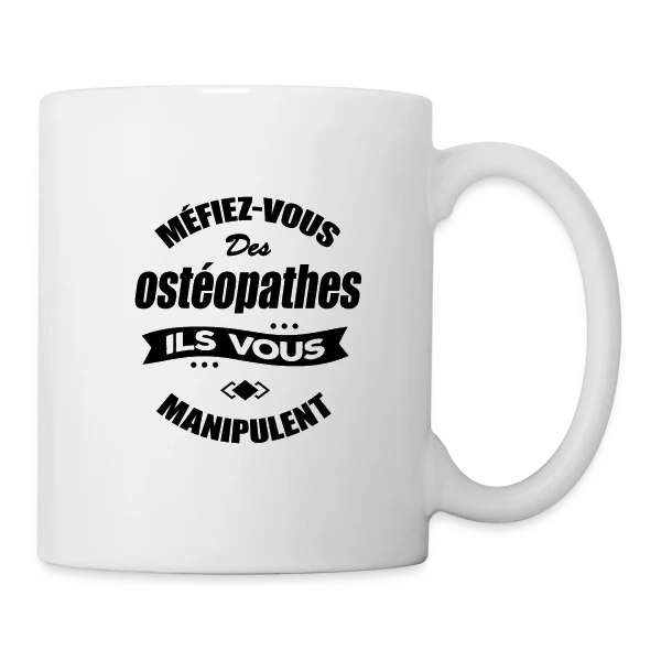 Ostéopathe Manipulateur Humour sur Mug blanc