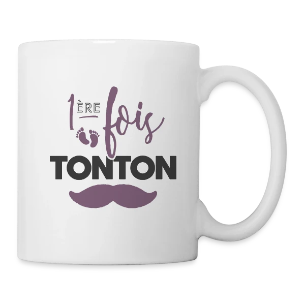 Tonton Première Fois : La Fierté Assumée sur Mug blanc