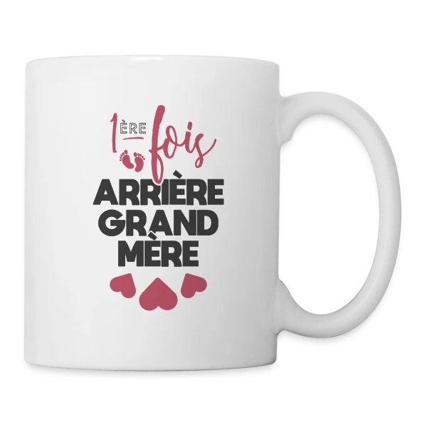 Future Arrière-Grand-Mère Fière sur Mug blanc