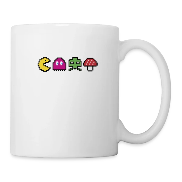 Années 80 : T-shirt Arcade Rétro Gaming Vintage sur Mug blanc
