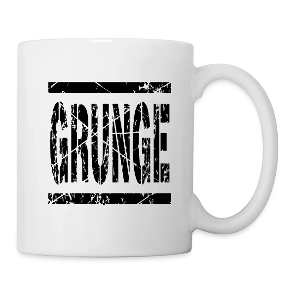 Grunge Effet Tampon sur Mug blanc