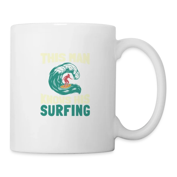 Surfeur | Roi des Vagues sur Mug blanc