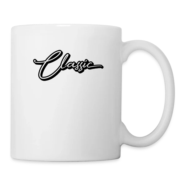 Élégance Classique Script sur Mug blanc