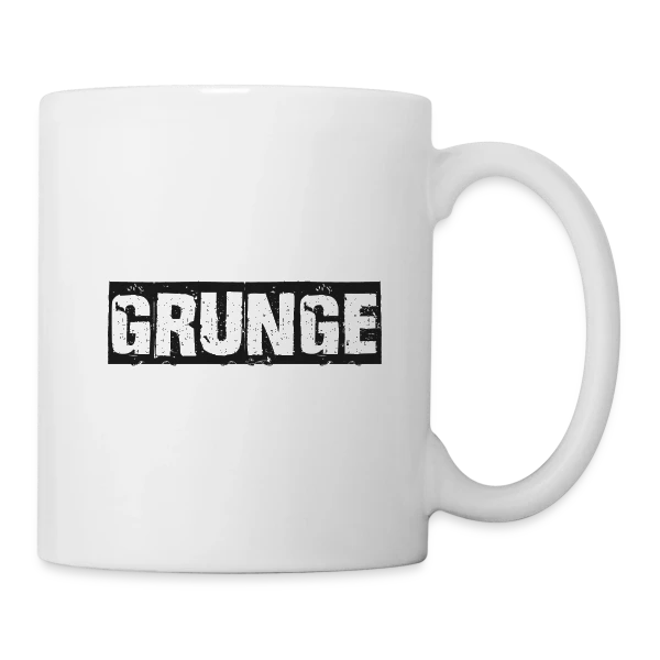Titre Grunge Texturé sur Mug blanc