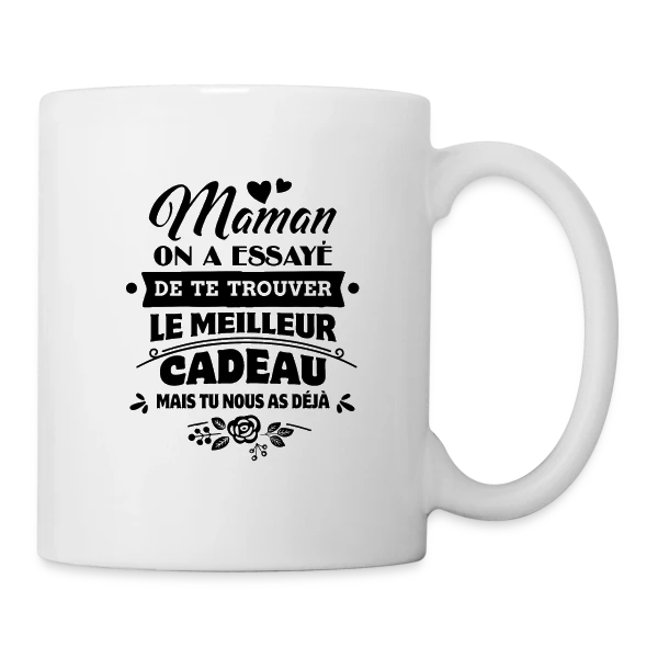 Maquette de Mug Céramique - Fête des Mères: Maman, Tu es Notre Plus Beau Cadeau à personnaliser