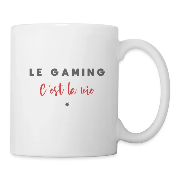 Le Gaming C'est la Vie sur Mug blanc