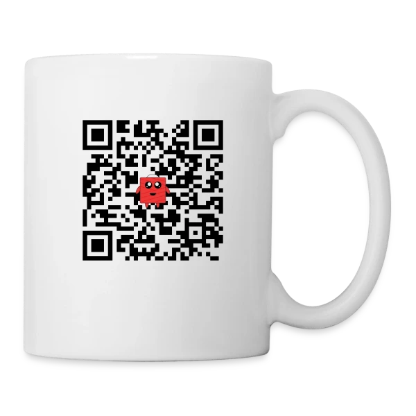 QR Code Mignon sur Mug blanc