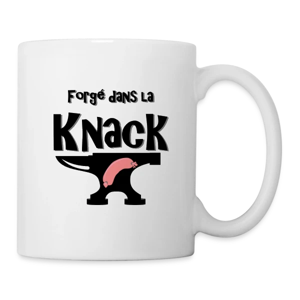 Forgé dans la Knack sur Mug blanc