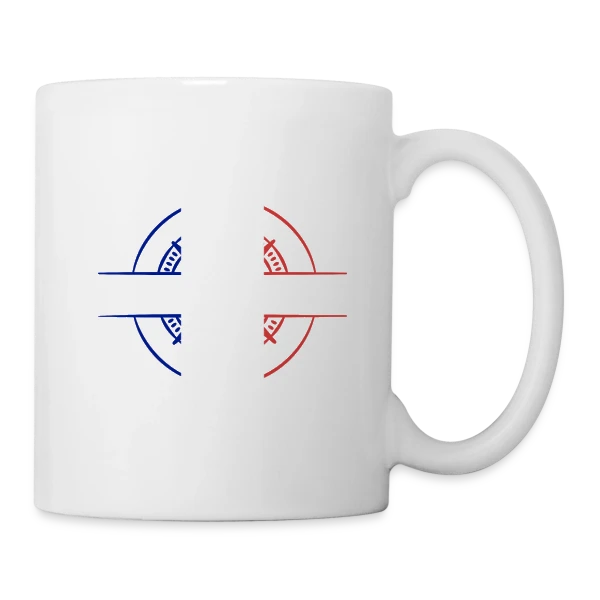 Emblème Corse Stylisé sur Mug blanc
