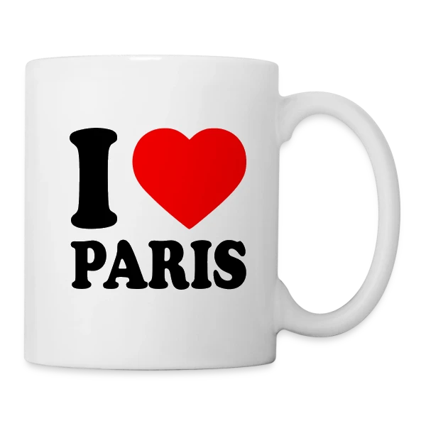 J'aime Paris Classique sur Mug blanc