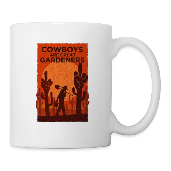 Jardinier du Far West sur Mug blanc