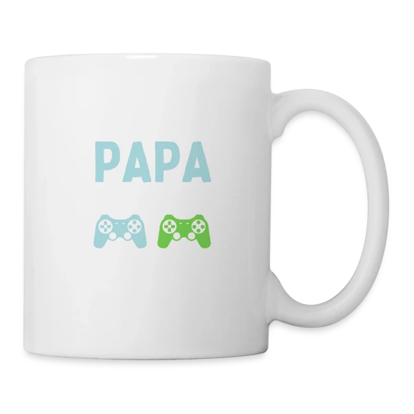 Futur Papa Gamer - Annonce Grossesse Humour sur Mug blanc