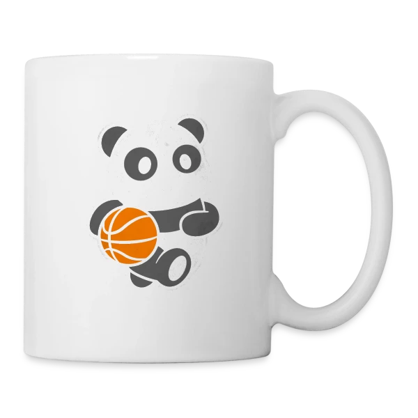 Panda Basketteur sur Mug blanc