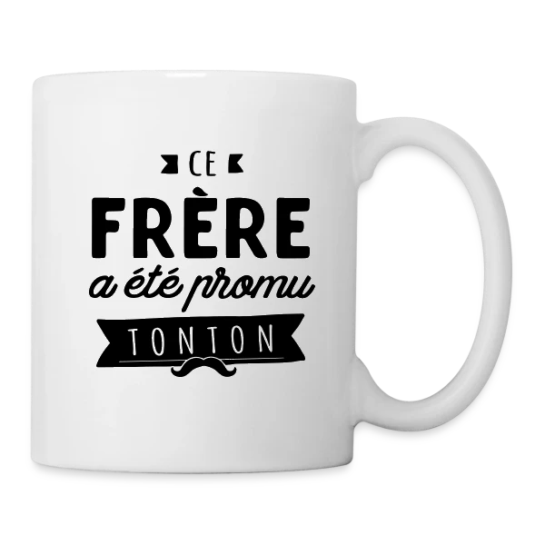 Maquette de Mug blanc « Cadeau Naissance : Le Nouveau Grand Frère » à personnaliser