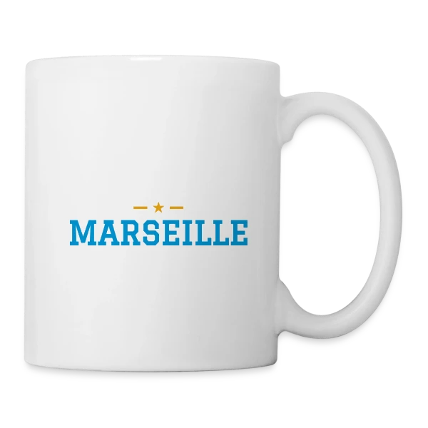 Ici C'est Marseille Fierté sur Mug blanc