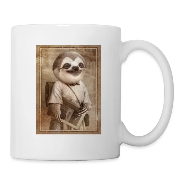 L'Étudiant Paresseux sur Mug blanc