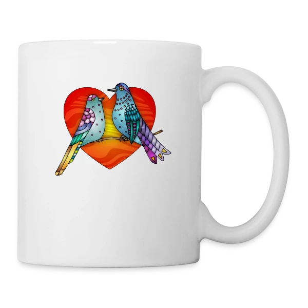 Envol Poétique des Oiseaux sur Mug blanc
