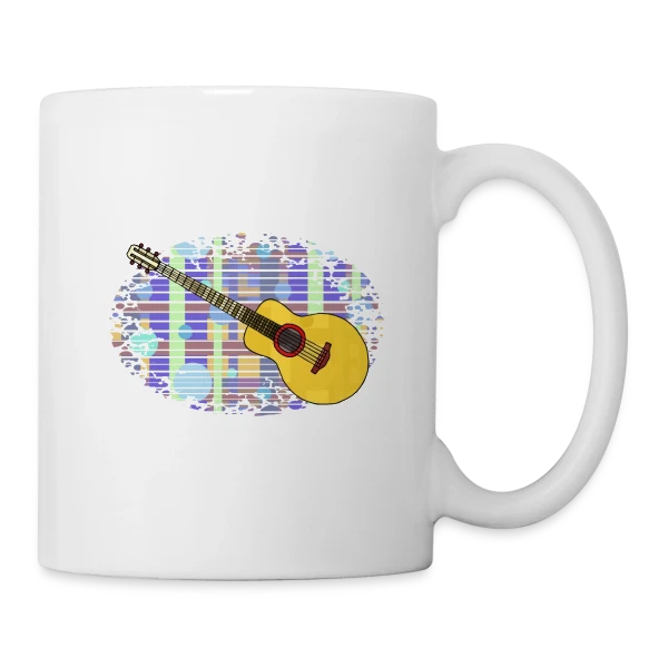 Mélodie Guitare sur Mug blanc