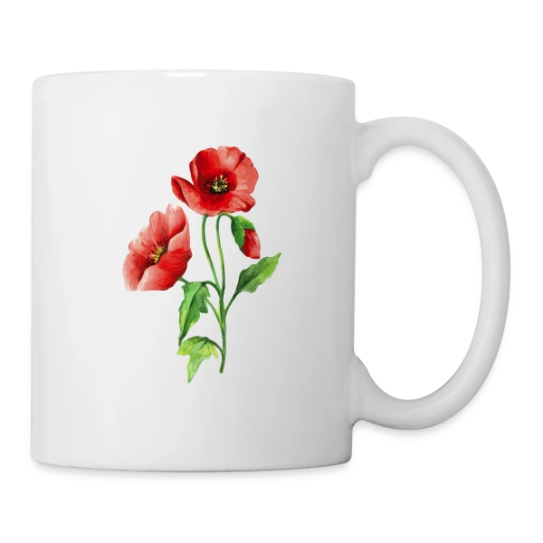 Jardin Fleuri Intemporel sur Mug blanc