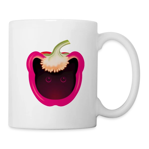 Chat-Pimenté sur Mug blanc