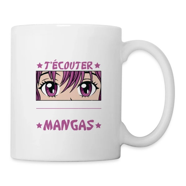 Fan d'Anime & Dessinateur Manga sur Mug blanc