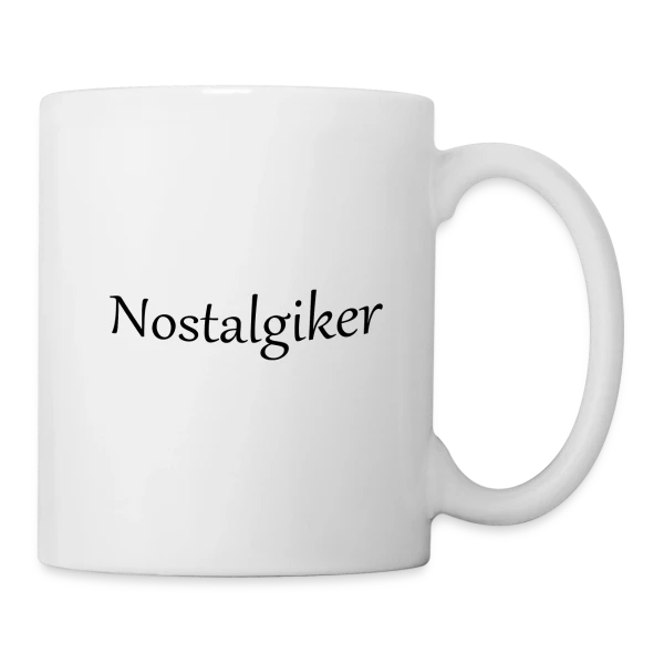 Nostalgique Élégant sur Mug blanc
