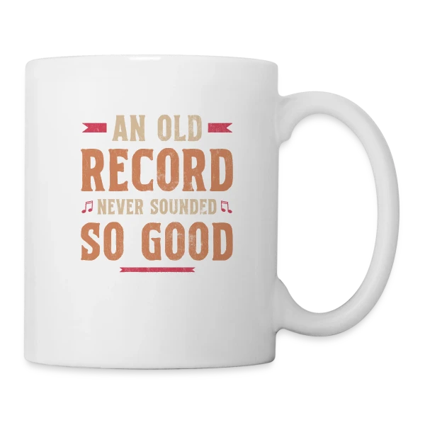 Collectionneur Vinyle Plattenspieler sur Mug blanc