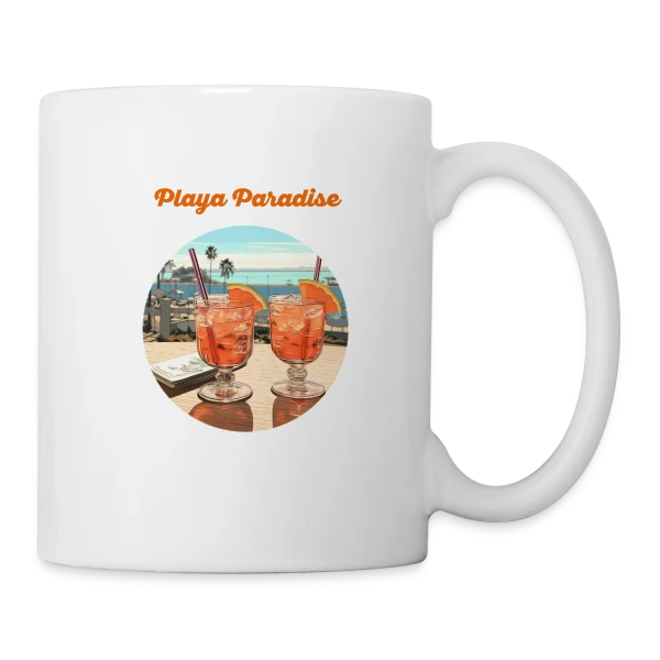 Cocktails Playa Paradise sur Mug blanc