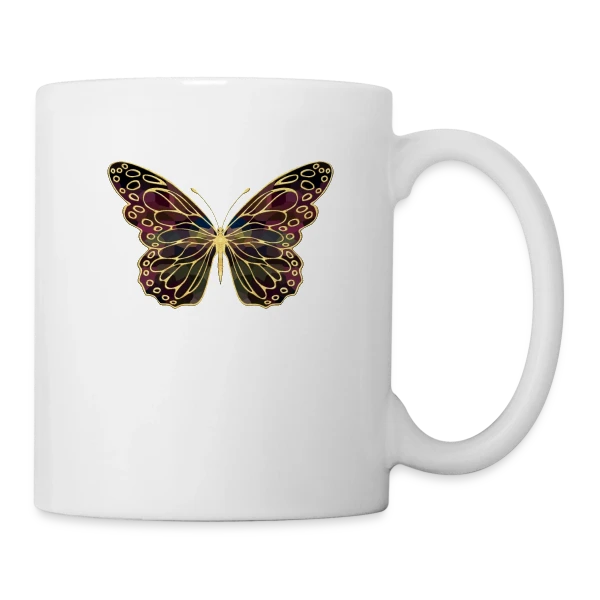 Papillon Aérien sur Mug blanc