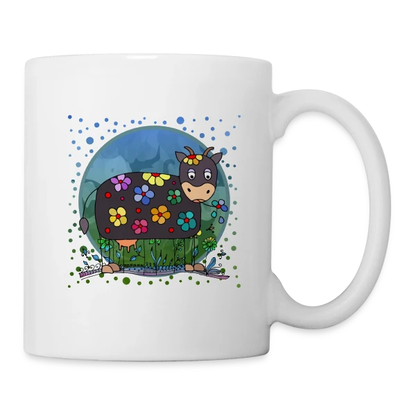 La Vache Mignonne sur Mug blanc