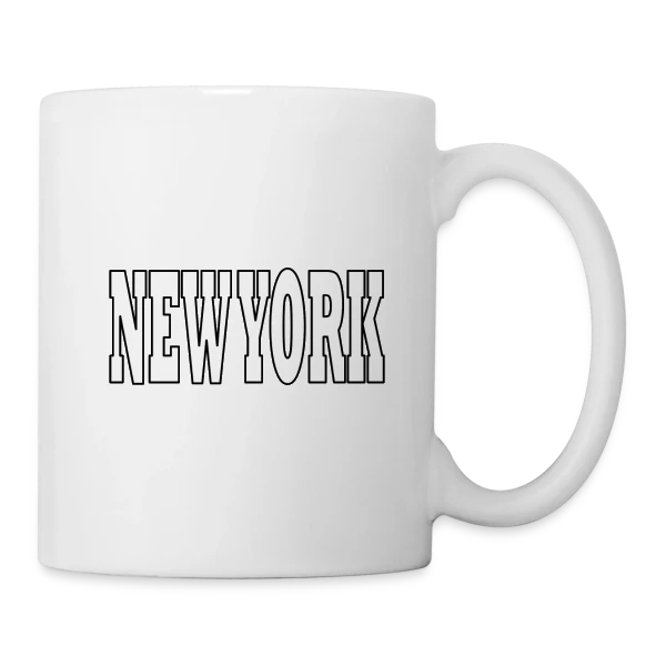 New York Ville Iconique sur Mug blanc
