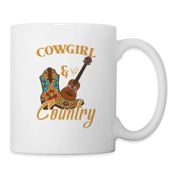 Festival Musique Country & Guitare sur Mug blanc
