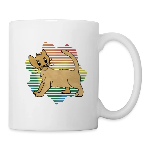 Mon Chat Adoré sur Mug blanc