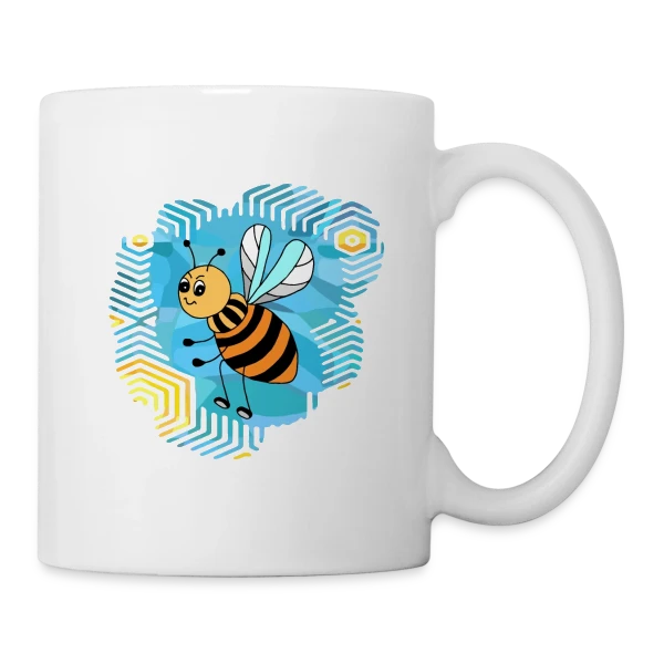 L'Abeille Élégante sur Mug blanc